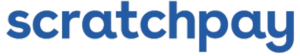 Scratchpay logo, associated with veterinary payment solutions for pet care services at Acacia Pet Clinic in San Jose, CA.